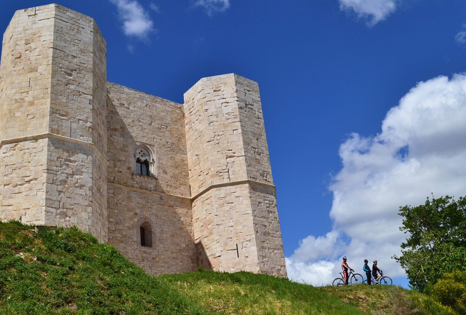 Zweck unbekannt. Der Stauferkaiser Friedrich II. ließ das imposante, achteckige Castel del Monte erbauen. © Silvio Detoma